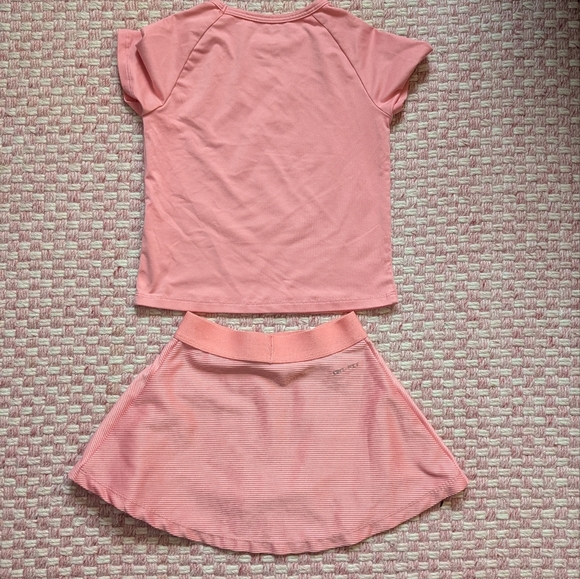 Nike Kids Pink Short Sleeve Tee and Skirt Set - Picture 2 of 5